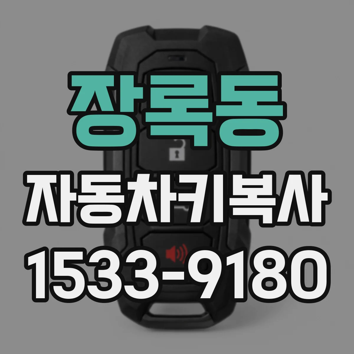 장록동 자동차키복사