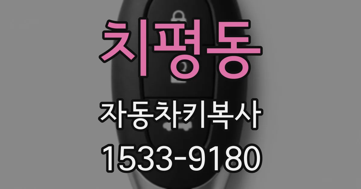 치평동 자동차키복사