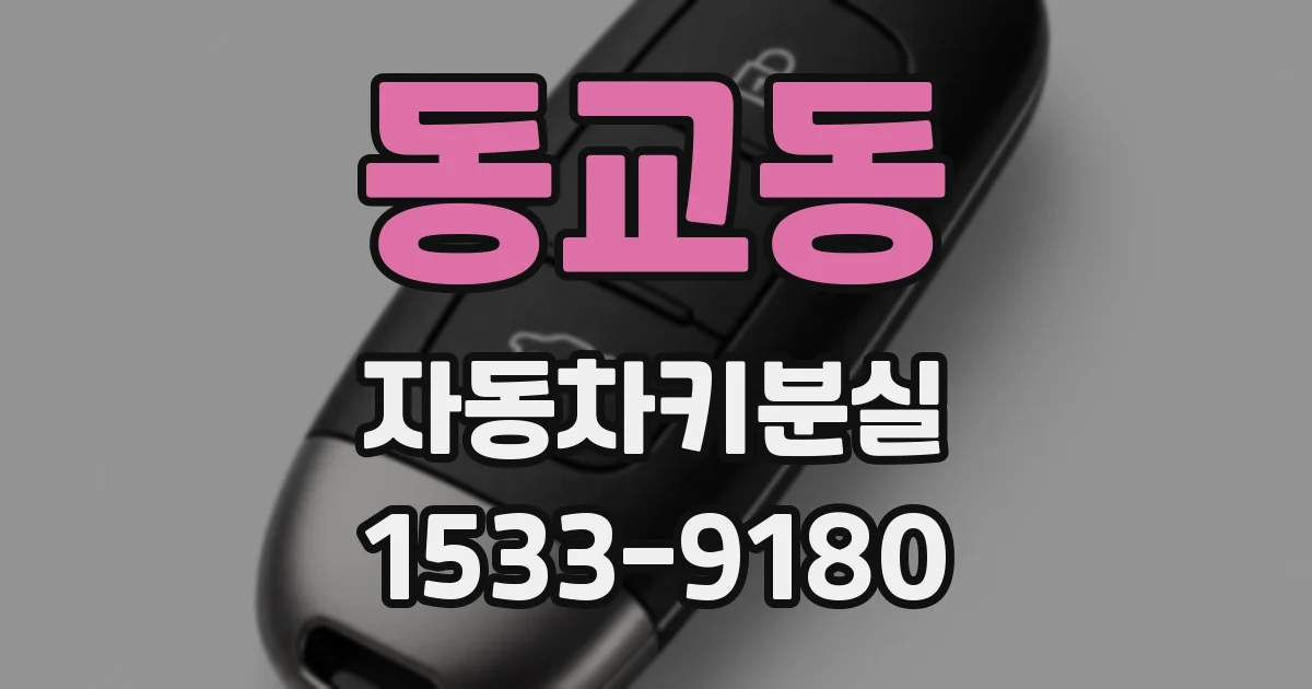 동교동 자동차키분실