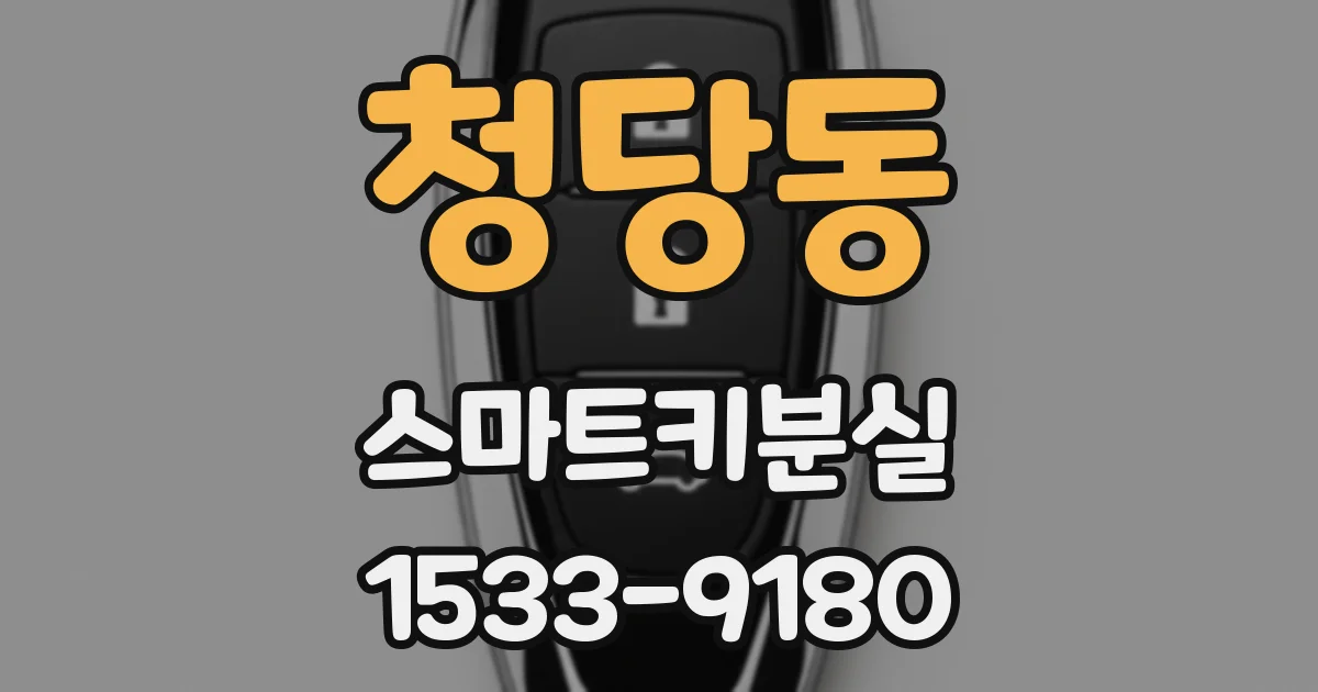 청당동 스마트키분실
