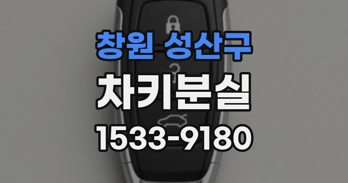 창원 성산구 차키분실