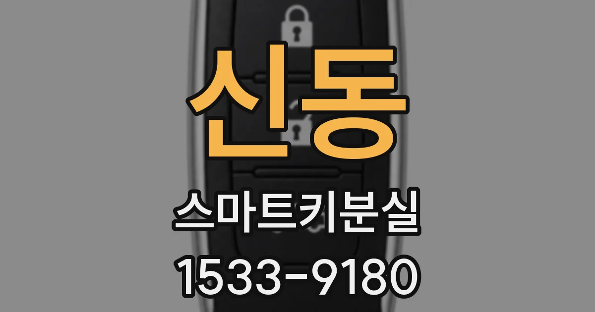 신동 스마트키분실