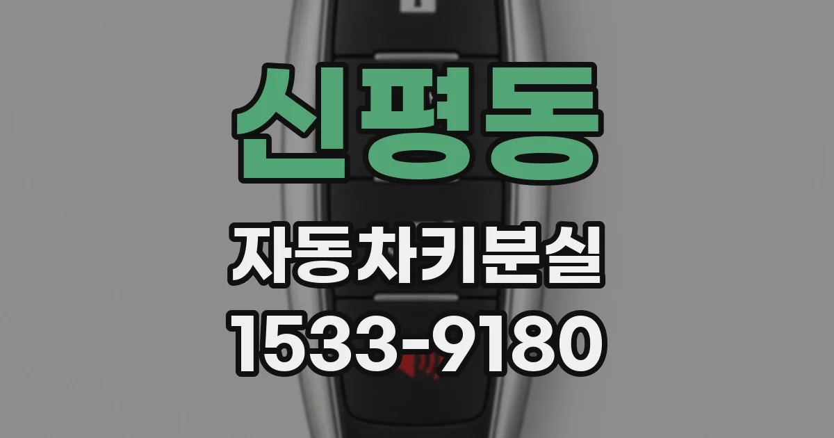 신평동 자동차키분실