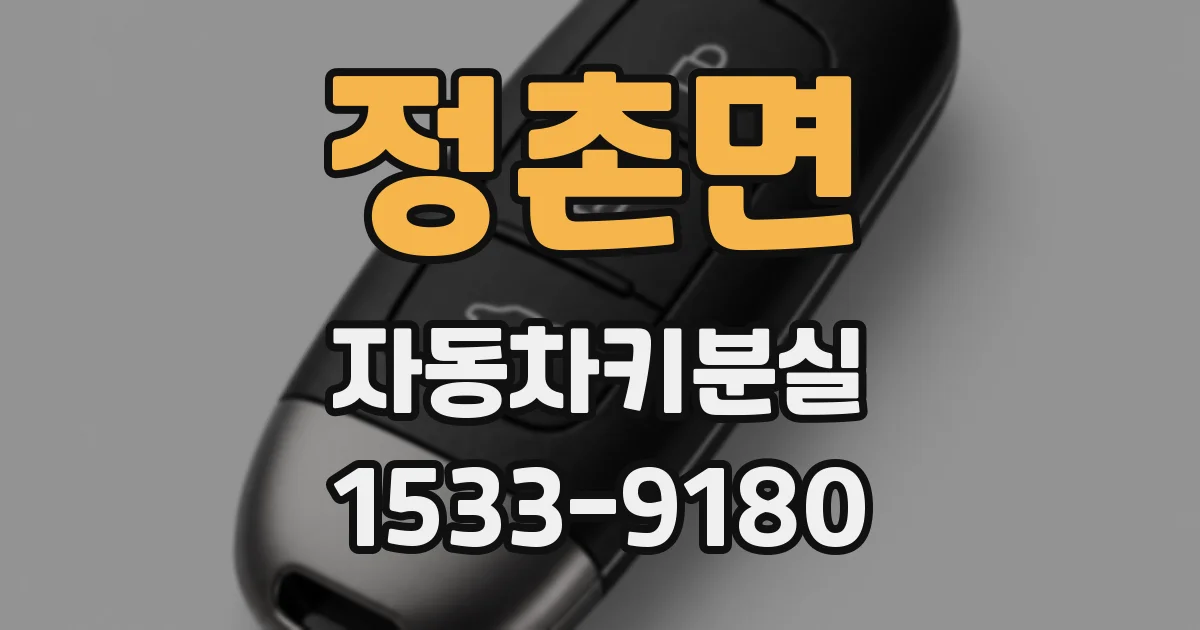 정촌면 자동차키분실
