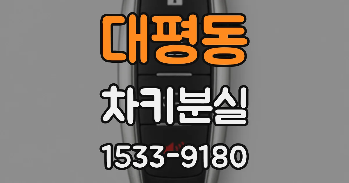 대평동 차키분실