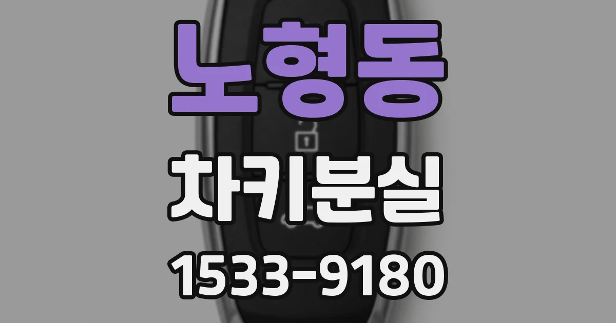 노형동 차키분실