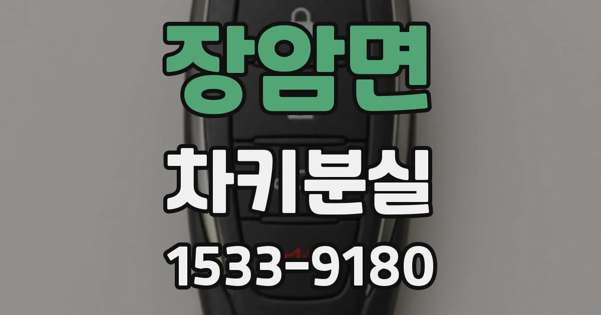 장암면 차키분실