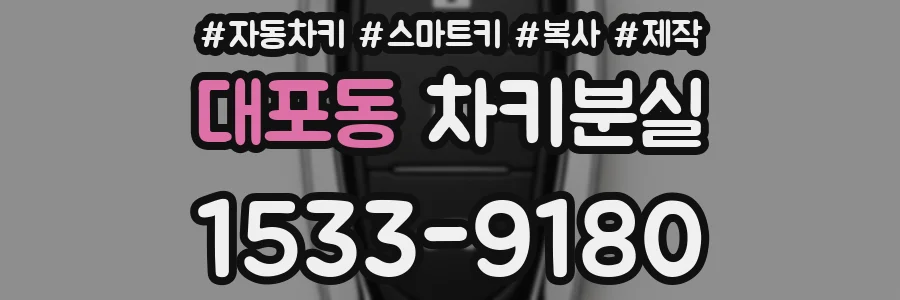 대포동 차키분실