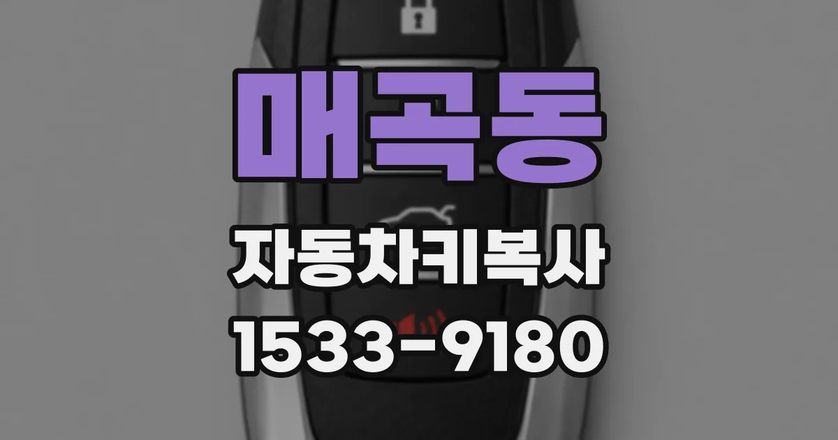 매곡동 자동차키복사
