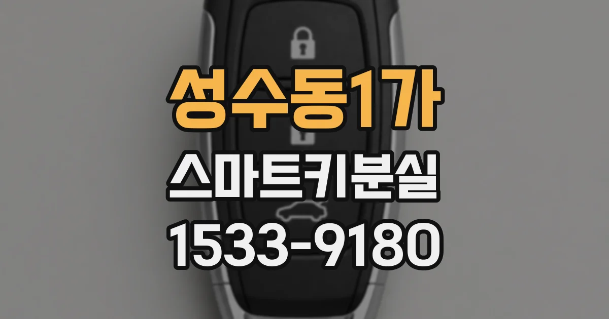 성수동1가 스마트키분실
