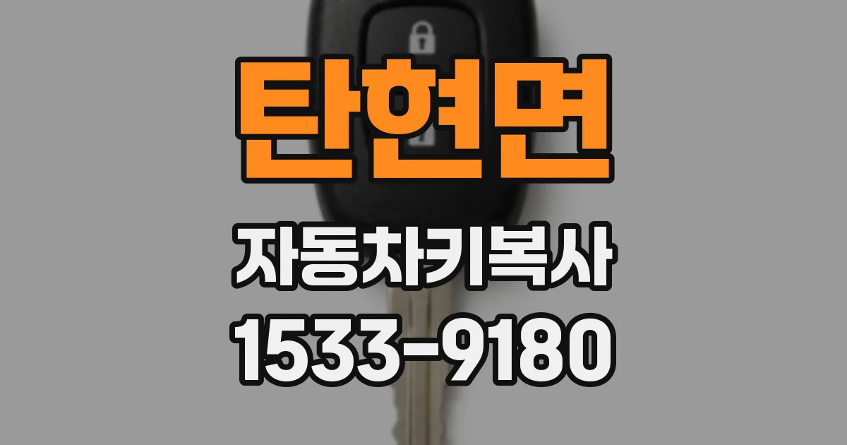 탄현면 자동차키복사