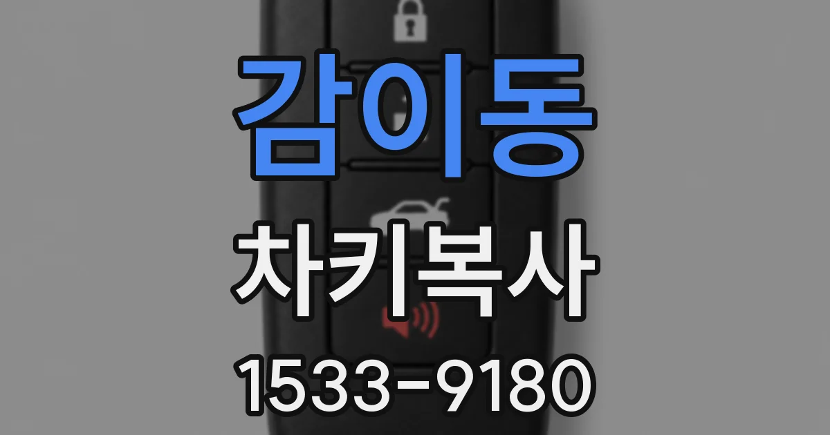 감이동 차키복사