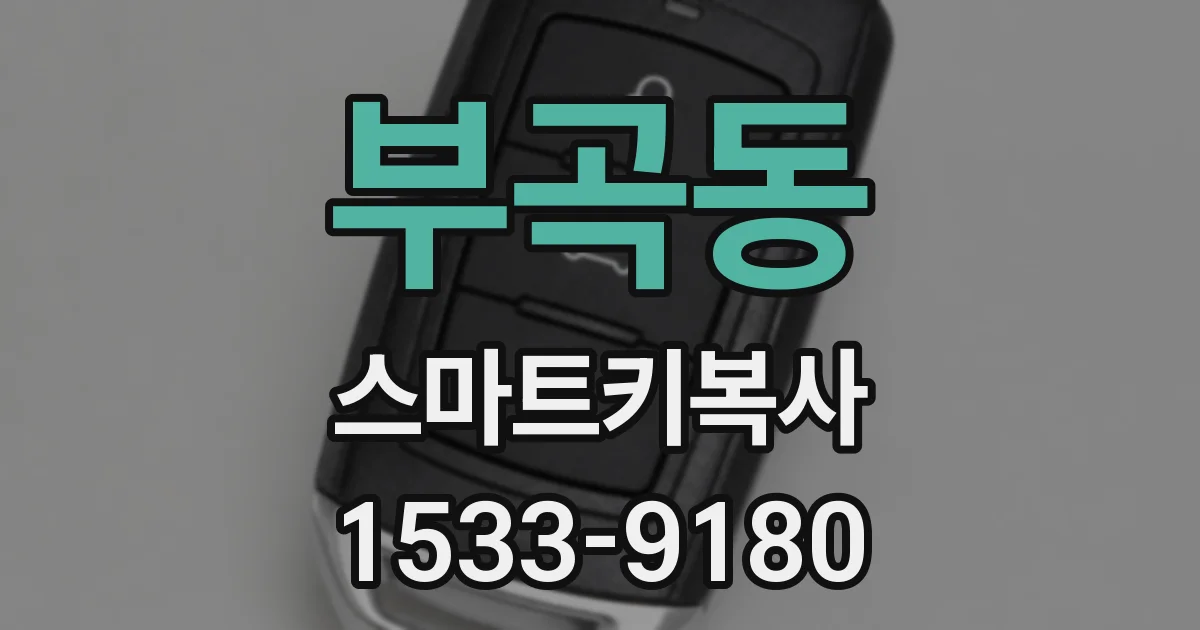 부곡동 스마트키복사