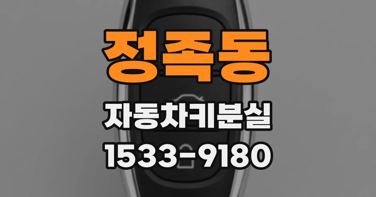 정족동 자동차키분실