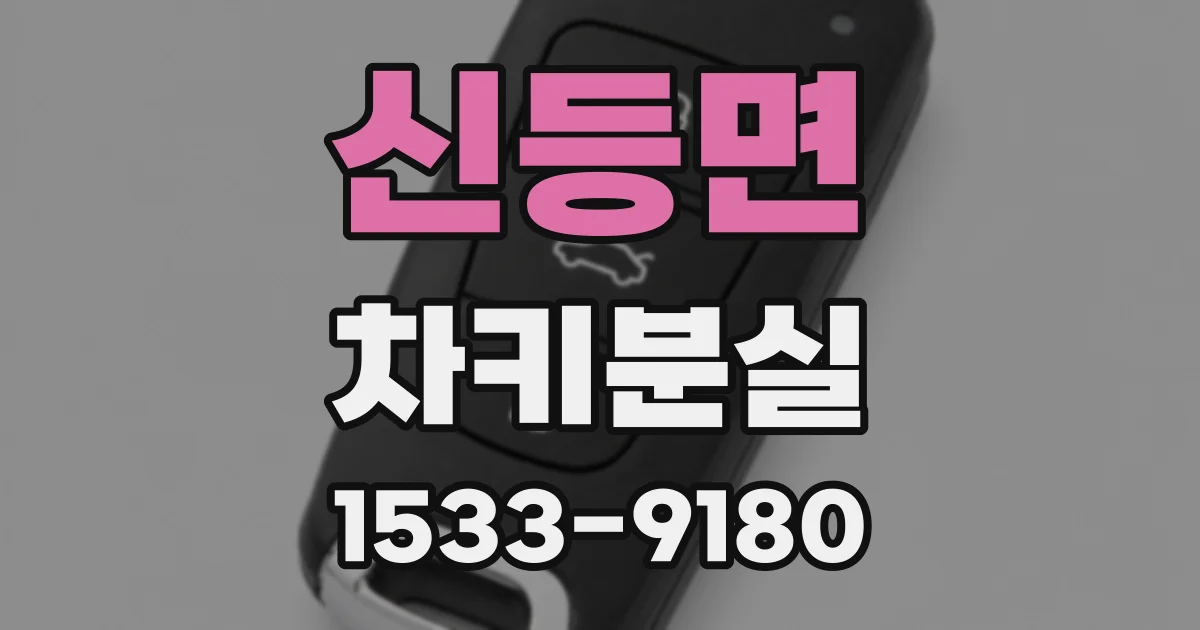 신등면 차키분실