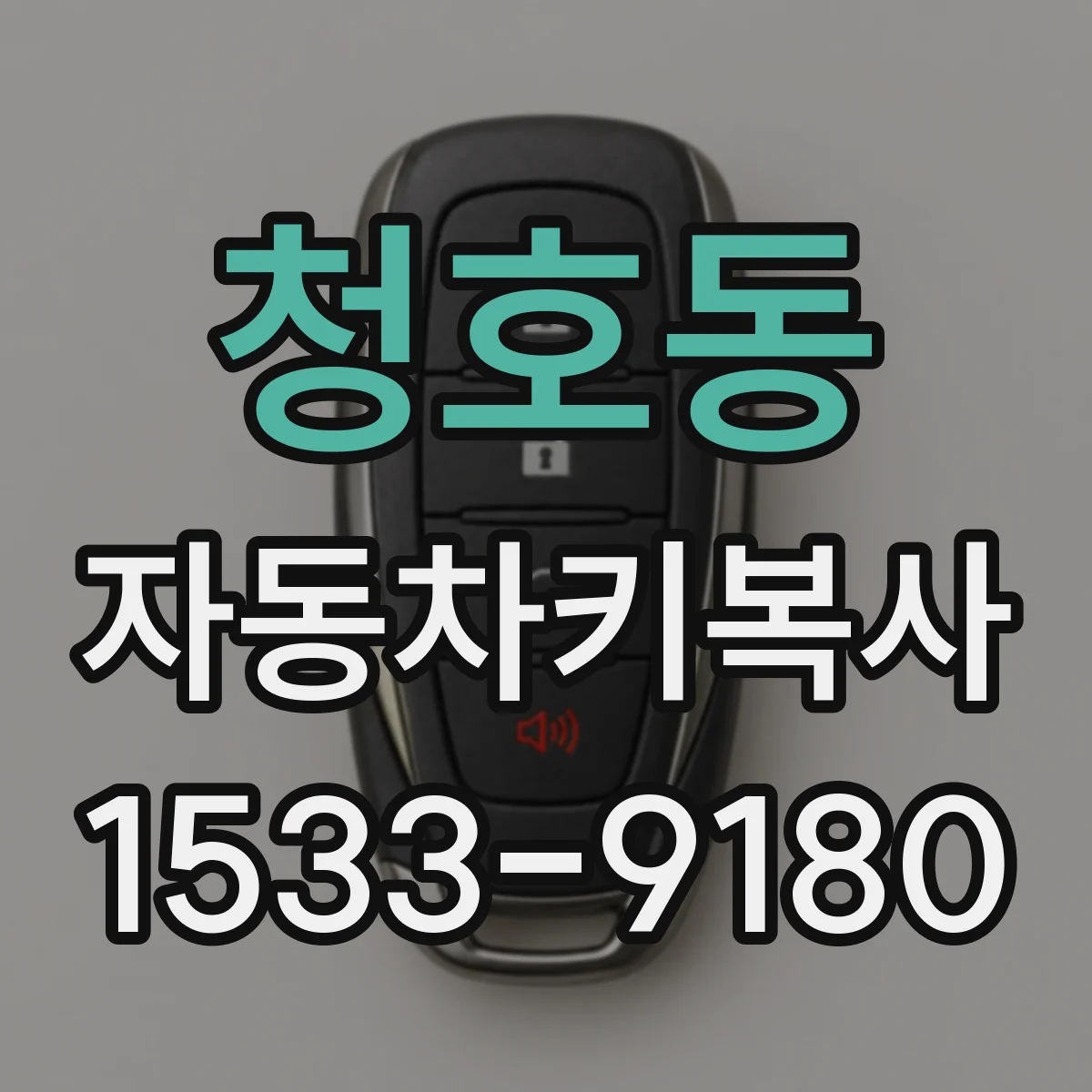 청호동 자동차키복사