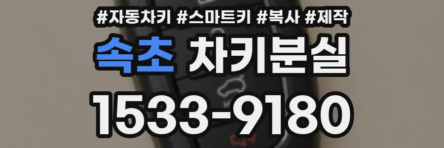속초 차키분실