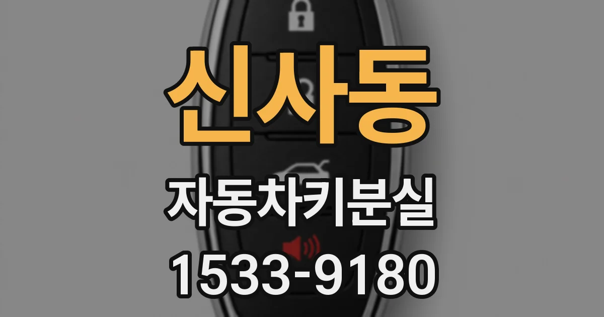 신사동 자동차키분실