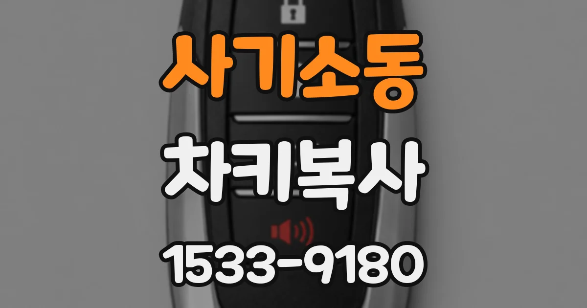 사기소동 차키복사