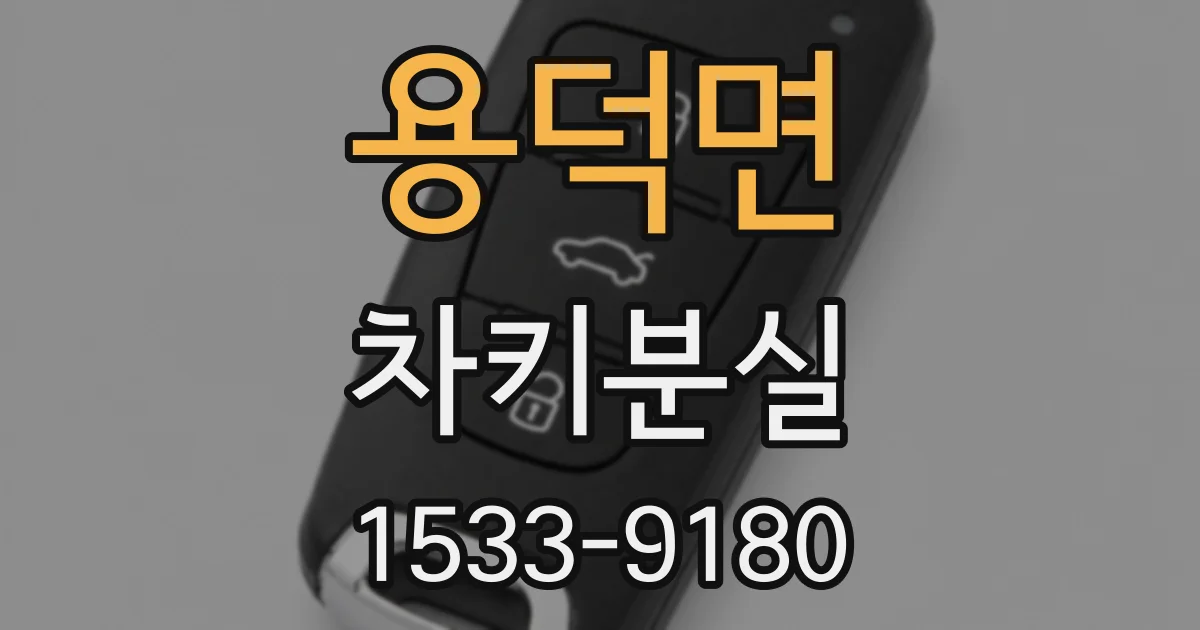 용덕면 차키분실