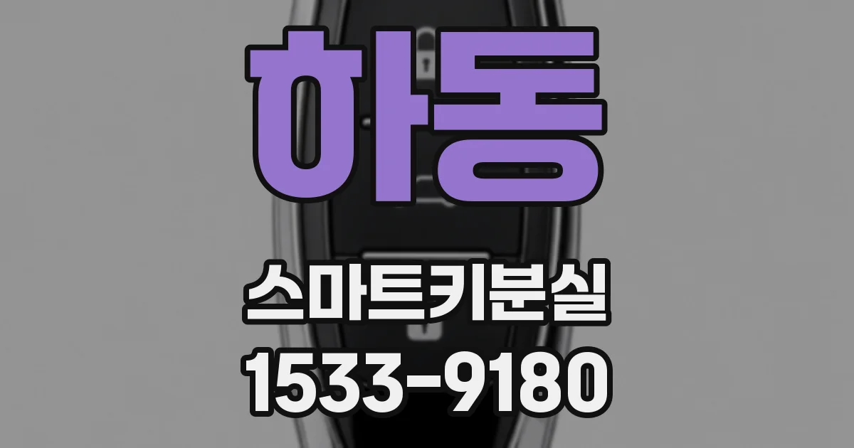 하동 스마트키분실
