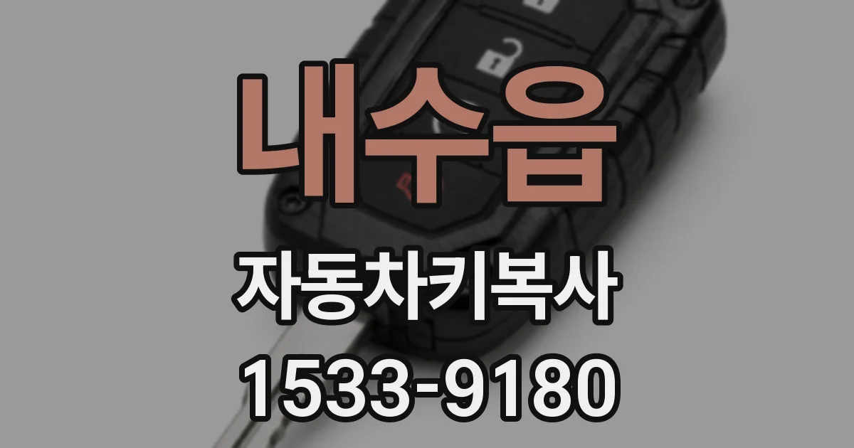내수읍 자동차키복사