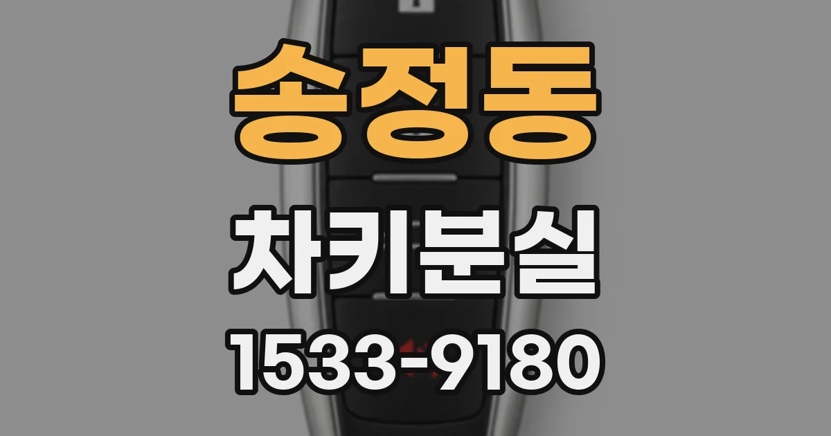 송정동 차키분실
