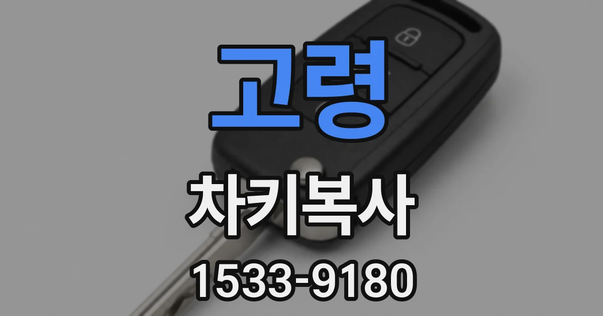 고령 차키복사