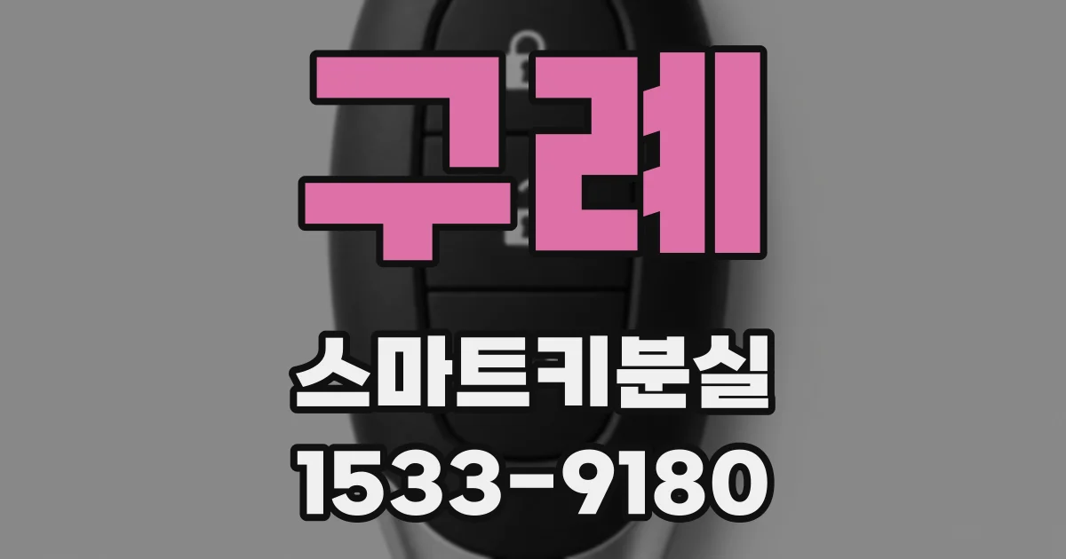구례 스마트키분실