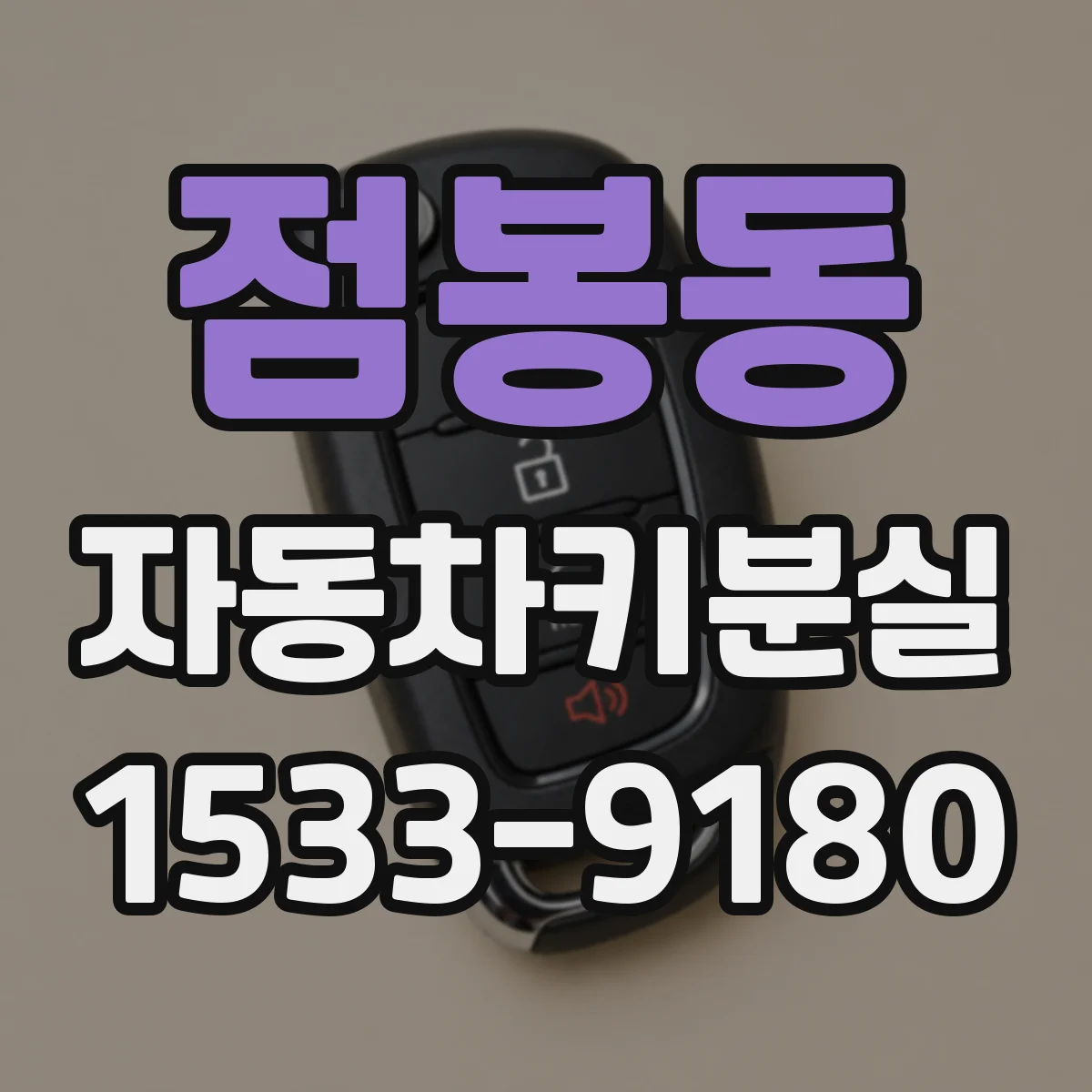 점봉동 자동차키분실