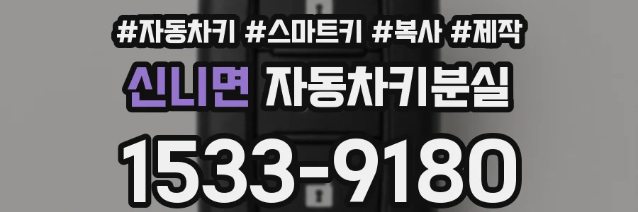 신니면 자동차키분실