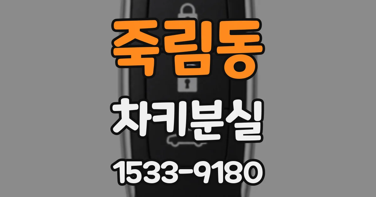 죽림동 차키분실