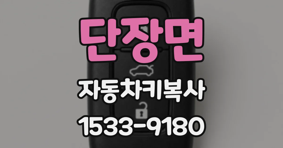 단장면 자동차키복사