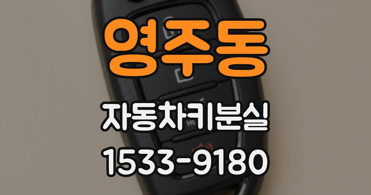 영주동 자동차키분실