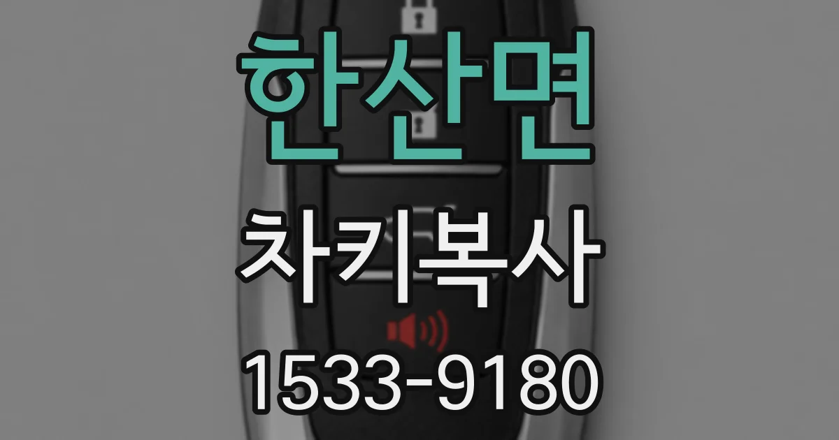 한산면 차키복사