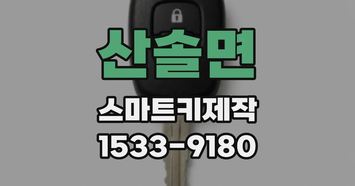 산솔면 스마트키제작