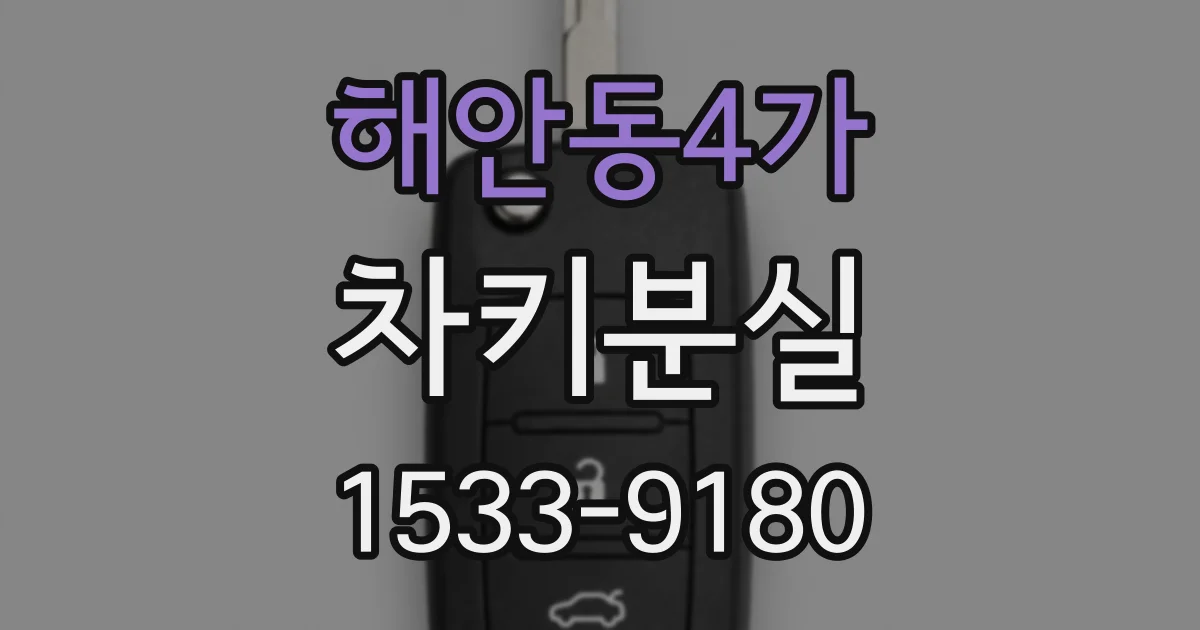 해안동4가 차키분실