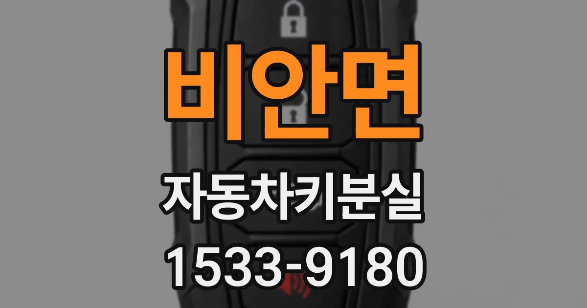 비안면 자동차키분실