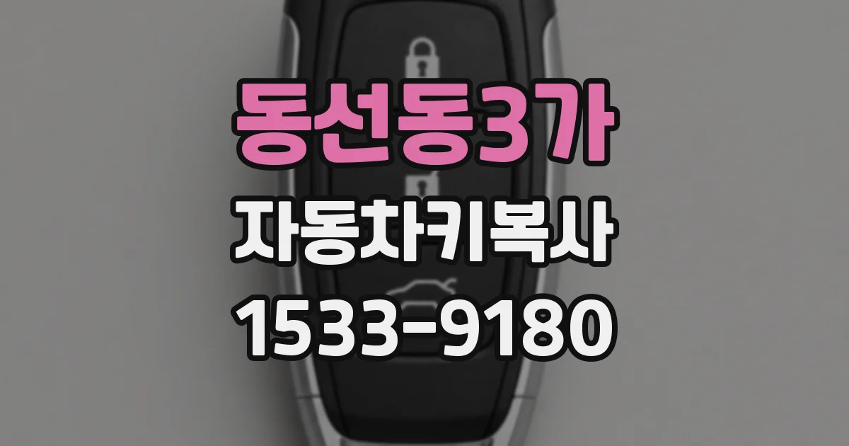 동선동3가 자동차키복사