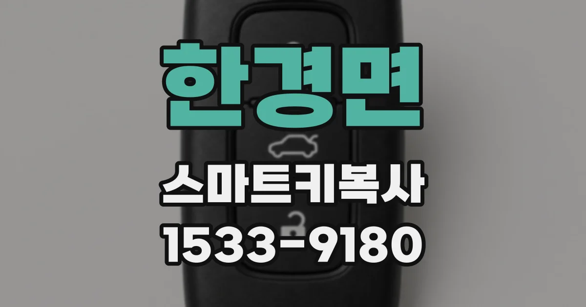 한경면 스마트키복사