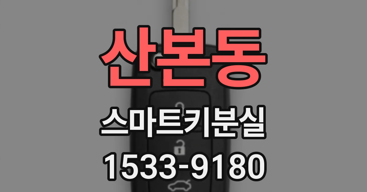 산본동 스마트키분실