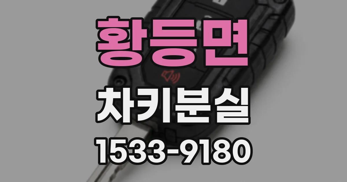 황등면 차키분실