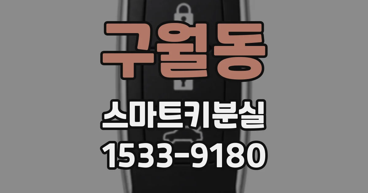 구월동 스마트키분실