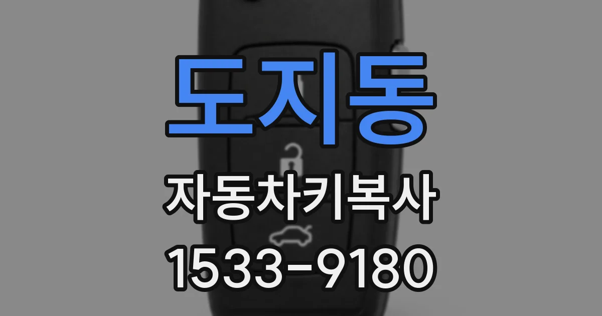 도지동 자동차키복사