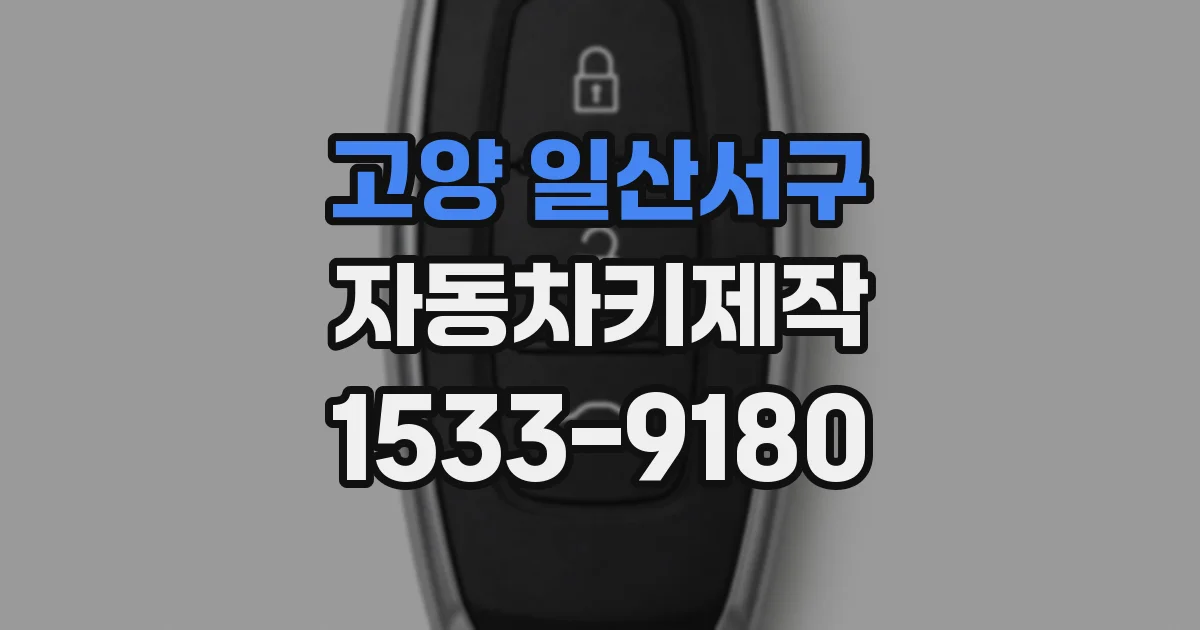 고양 일산서구 자동차키제작
