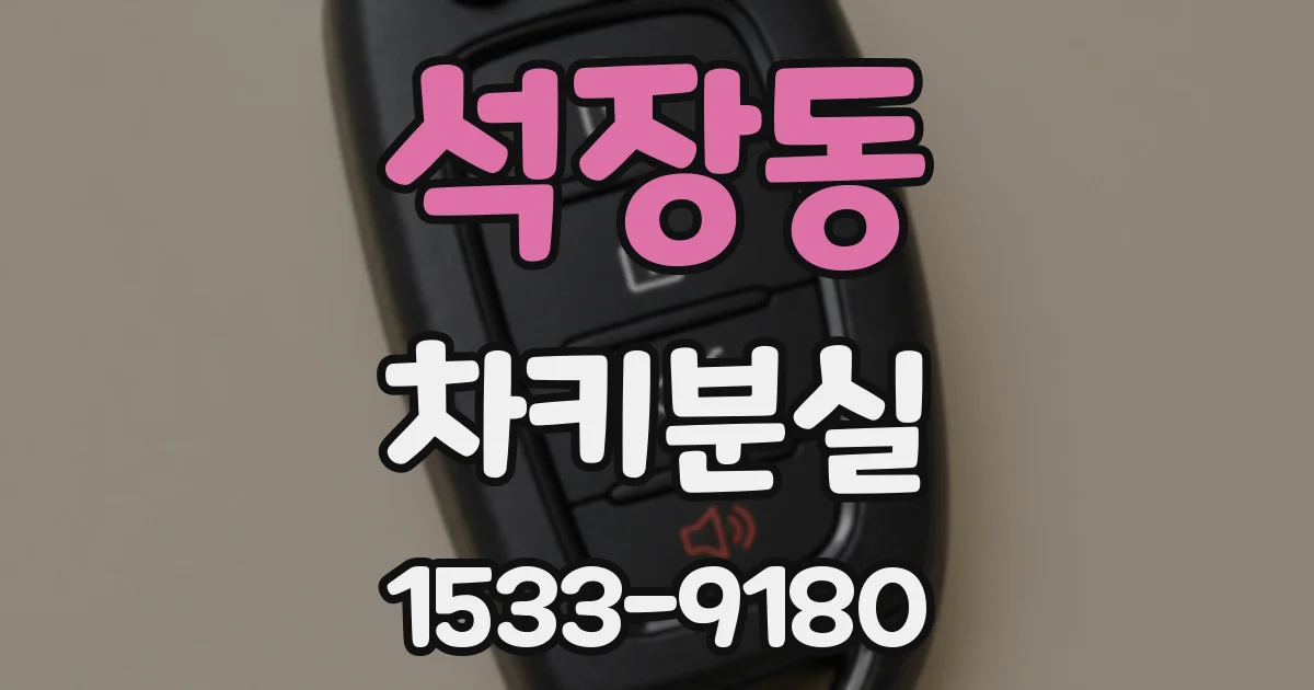 석장동 차키분실