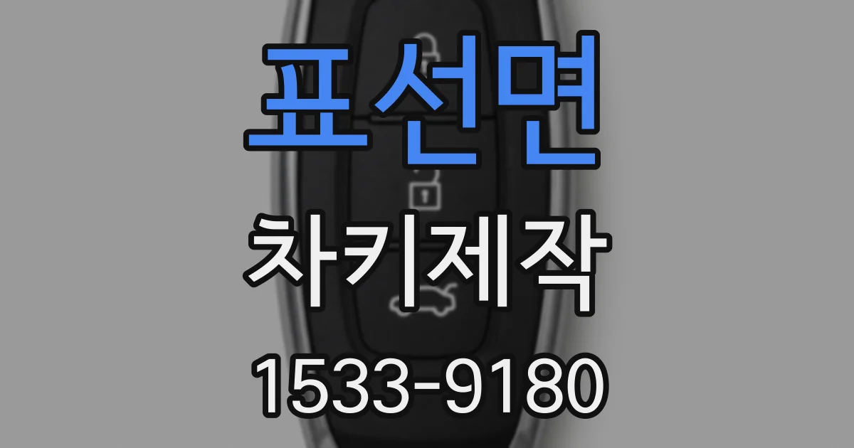 표선면 차키제작