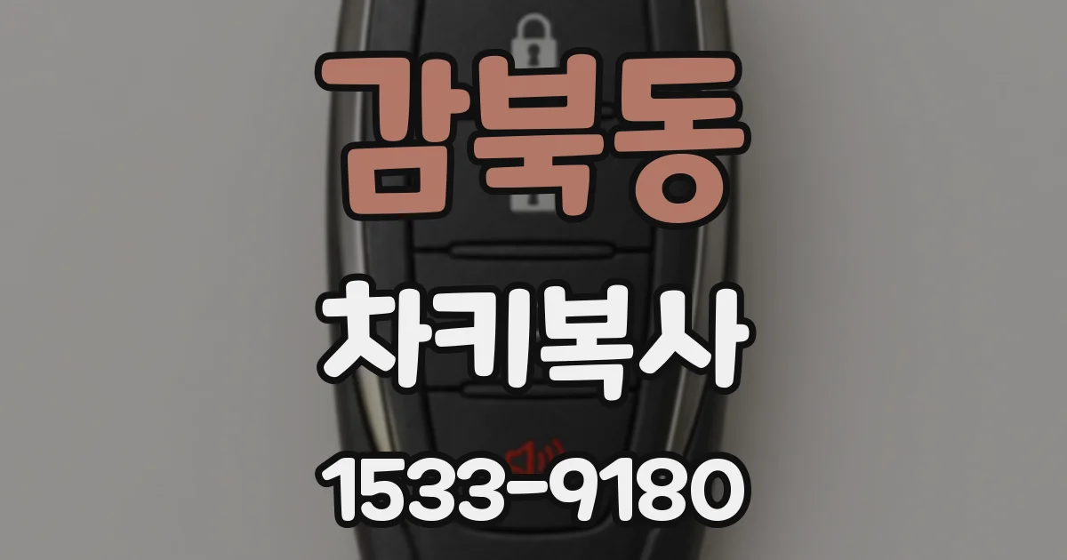 감북동 차키복사