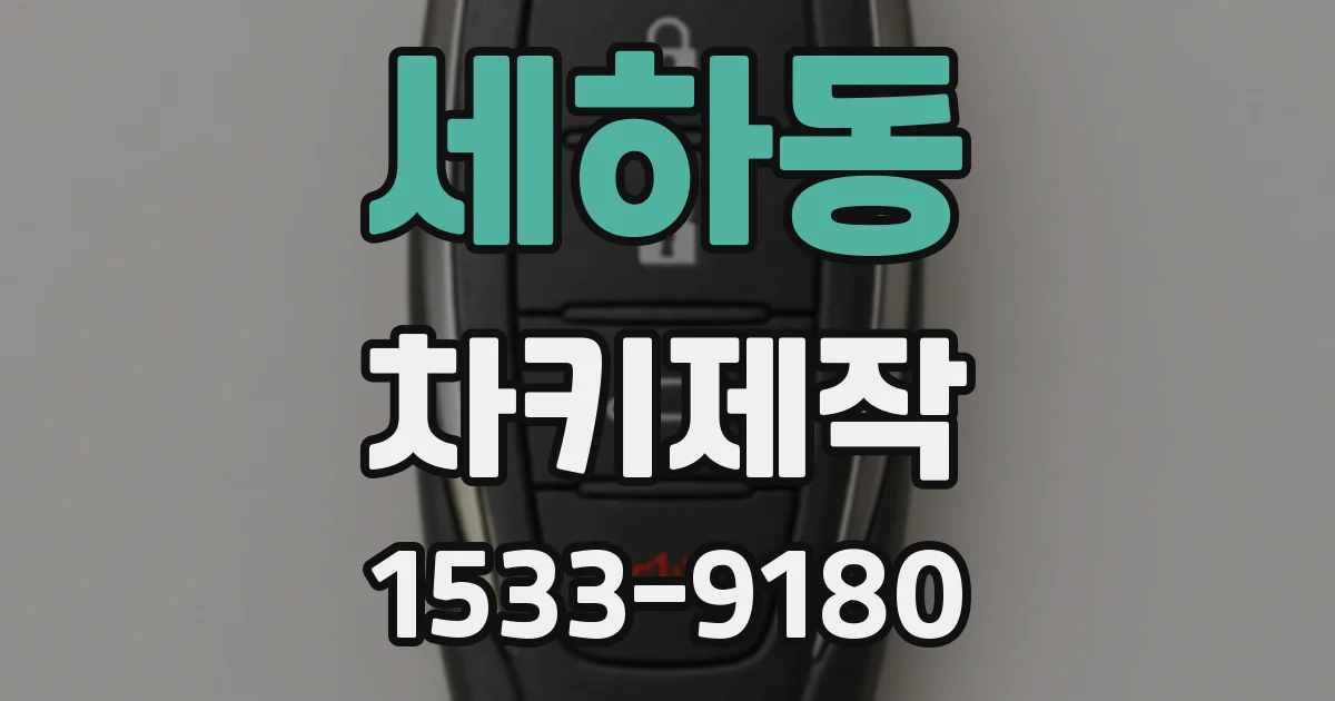 세하동 차키제작