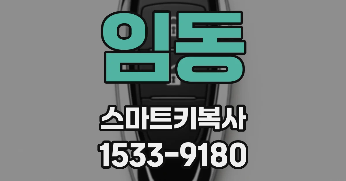 임동 스마트키복사
